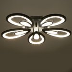 Люстра с ПДУ 71106/5BK LED 160Вт 3000-6000К диммер черный 62х62х10 см