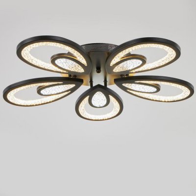 Люстра с ПДУ 71106/5BK LED 160Вт 3000-6000К диммер черный 62х62х10 см Люстра с ПДУ 71106/5BK LED 160Вт 3000-6000К диммер черный 62х62х10 см