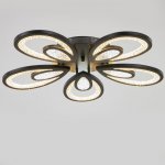 Люстра с ПДУ 71106/5BK LED 160Вт 3000-6000К диммер черный 62х62х10 см