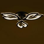 Люстра с ПДУ 71107/3BK LED 78Вт 3000-6000К диммер черный 60х60х10 см