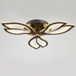 Люстра с ПДУ 71107/3BK LED 78Вт 3000-6000К диммер черный 60х60х10 см