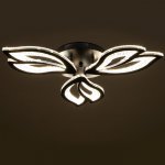 Люстра с ПДУ 71107/3BK LED 78Вт 3000-6000К диммер черный 60х60х10 см