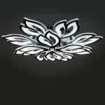 Люстра с ПДУ 71108/12BK LED 312Вт 3000-6000К диммер черный 82х82х13 см