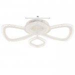 Люстра с ПДУ 71101/4WT LED 80Вт 3000-6000К диммер белый 56х46х7 см