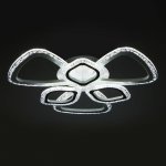 Люстра с ПДУ 71101/6WT LED 120Вт 3000-6000К диммер белый 60х60х10 см