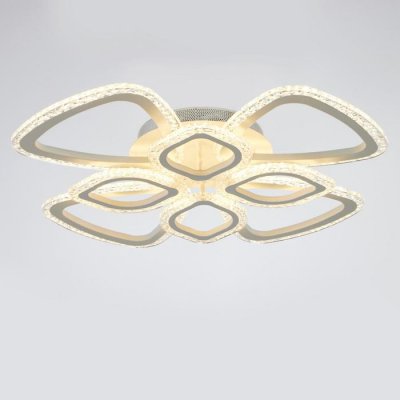 Люстра с ПДУ 71101/8WT LED 160Вт 3000-6000К диммер белый 65х65х10 см Люстра с ПДУ 71101/8WT LED 160Вт 3000-6000К диммер белый 65х65х10 см