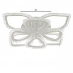 Люстра с ПДУ 71102/8WT LED 160Вт 3000-6000К диммер белый 67х67х10 см