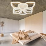 Люстра с ПДУ 71102/8WT LED 160Вт 3000-6000К диммер белый 67х67х10 см