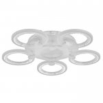 Люстра с ПДУ 71103/6WT LED 132Вт 3000-6000К диммер белый 51х51х10 см