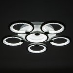 Люстра с ПДУ 71103/6WT LED 132Вт 3000-6000К диммер белый 51х51х10 см