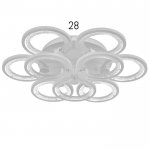 Люстра с ПДУ 71103/9WT LED 198Вт 3000-6000К диммер белый 59х59х10 см