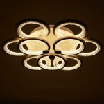 Люстра с ПДУ 71103/9WT LED 198Вт 3000-6000К диммер белый 59х59х10 см