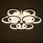 Люстра с ПДУ 71103/9WT LED 198Вт 3000-6000К диммер белый 59х59х10 см