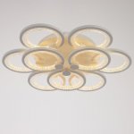 Люстра с ПДУ 71103/9WT LED 198Вт 3000-6000К диммер белый 59х59х10 см