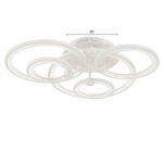 Люстра с ПДУ 71104/5WT LED 164Вт 3000-6000К диммер белый