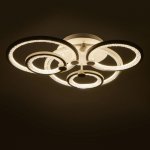 Люстра с ПДУ 71104/5WT LED 164Вт 3000-6000К диммер белый