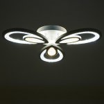 Люстра с ПДУ 71106/3WT LED 96Вт 3000-6000К диммер белый 55х55х10 см