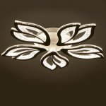 Люстра с ПДУ 71107/5WT LED 130Вт 3000-6000К диммер белый 64х64х10 см