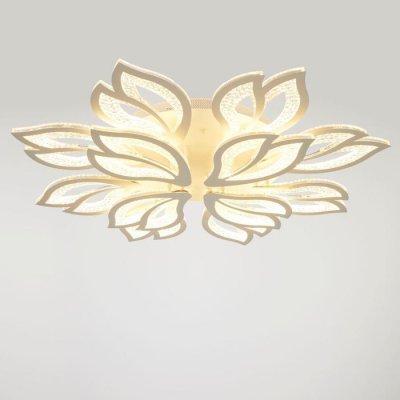 Люстра с ПДУ 71108/12WT LED 312Вт 3000-6000К диммер белый 82х82х13 см