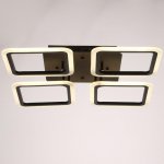 Люстра с ПДУ 59109/4 LED 120Вт 3000-6000К диммер черный 56х56х7,5 см