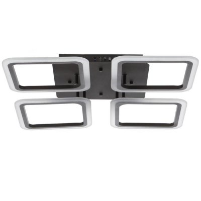 Люстра с ПДУ 59109/4 LED 120Вт 3000-6000К диммер черный 56х56х7,5 см Люстра с ПДУ 59109/4 LED 120Вт 3000-6000К диммер черный 56х56х7,5 см