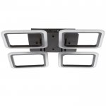 Люстра с ПДУ 59109/4 LED 120Вт 3000-6000К диммер черный 56х56х7,5 см