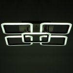 Люстра с ПДУ 59109/5 LED 150Вт 3000-6000К диммер черный 56х56х12 см