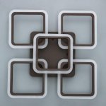 Люстра с ПДУ 59109/5 LED 150Вт 3000-6000К диммер черный 56х56х12 см