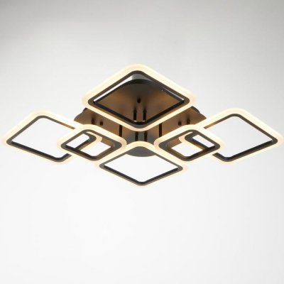 Люстра с ПДУ 59110/6BK LED 170Вт 3000-6000К диммер черный 106х74,5х13,5 см