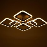 Люстра с ПДУ 59110/6BK LED 170Вт 3000-6000К диммер черный 106х74,5х13,5 см