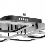 Люстра с ПДУ 59110/6BK LED 170Вт 3000-6000К диммер черный 106х74,5х13,5 см