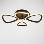 Люстра с ПДУ 59111/4BK LED 84Вт 3000-6000К диммер черный 61,5х38х7,5 см