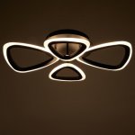 Люстра с ПДУ 59111/4BK LED 84Вт 3000-6000К диммер черный 61,5х38х7,5 см