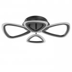 Люстра с ПДУ 59111/4BK LED 84Вт 3000-6000К диммер черный 61,5х38х7,5 см