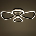 Люстра с ПДУ 59111/4BK LED 84Вт 3000-6000К диммер черный 61,5х38х7,5 см