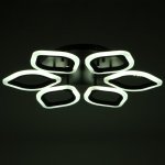 Люстра с ПДУ 59112/6 LED 96Вт 3000-6000К диммер черный 59,5х59,5х7,5 см