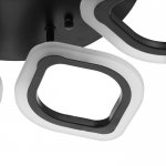 Люстра с ПДУ 59112/6 LED 96Вт 3000-6000К диммер черный 59,5х59,5х7,5 см