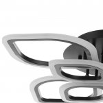 Люстра с ПДУ 59113/8 LED 168Вт 3000-6000К диммер черный 76х76х12 см