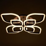 Люстра с ПДУ 59113/8 LED 168Вт 3000-6000К диммер черный 76х76х12 см