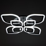 Люстра с ПДУ 59113/8 LED 168Вт 3000-6000К диммер черный 76х76х12 см