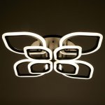 Люстра с ПДУ 59113/8 LED 168Вт 3000-6000К диммер черный 76х76х12 см