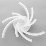 Люстра с ПДУ 59114/3 LED 72Вт 3000-6000К диммер белый 50х50х6 см