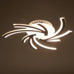 Люстра с ПДУ 59114/3 LED 72Вт 3000-6000К диммер белый 50х50х6 см