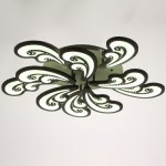 Люстра с ПДУ 59115/10 LED 240Вт 3000-6000К диммер черный 70х70 см