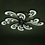 Люстра с ПДУ 59115/10 LED 240Вт 3000-6000К диммер черный 70х70 см