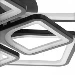 Люстра с ПДУ 59112/8BK LED 240Вт 3000-6000К диммер черный 55х55х10 см
