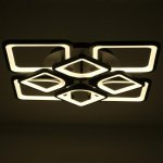 Люстра с ПДУ 59112/8BK LED 240Вт 3000-6000К диммер черный 55х55х10 см