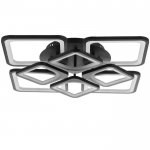 Люстра с ПДУ 59112/8BK LED 240Вт 3000-6000К диммер черный 55х55х10 см