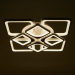 Люстра с ПДУ 59112/8WT LED 240Вт 3000-6000К диммер белый 55х55х10 см