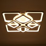 Люстра с ПДУ 59112/8WT LED 240Вт 3000-6000К диммер белый 55х55х10 см